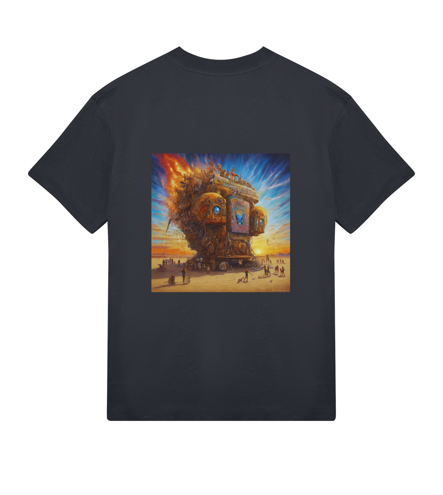 BURNING MAN OVERSIZED T-SHIRT